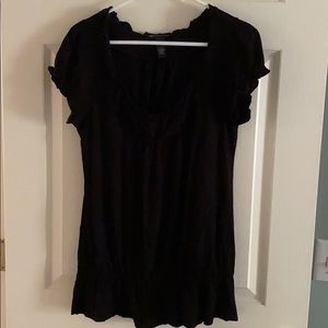 Black knit top, size large